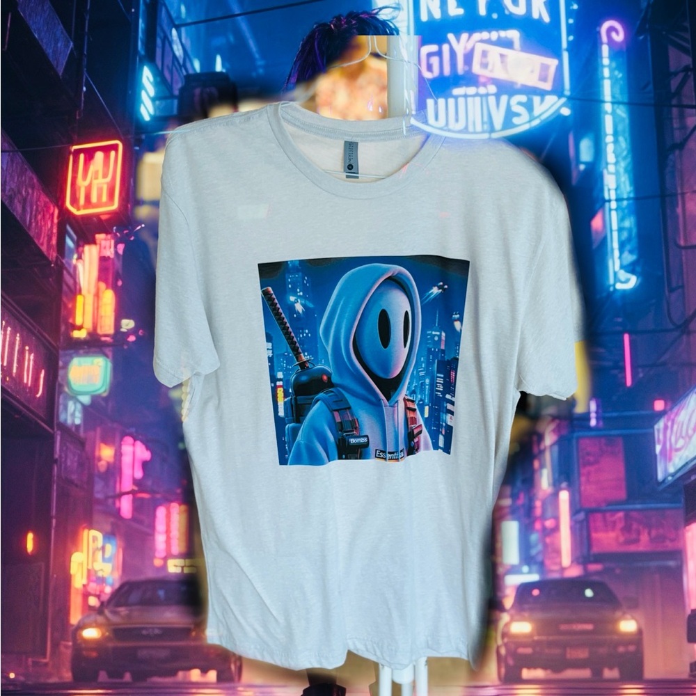 Reckoning design, DRG from brother printer, Ghostface, large next level apparel